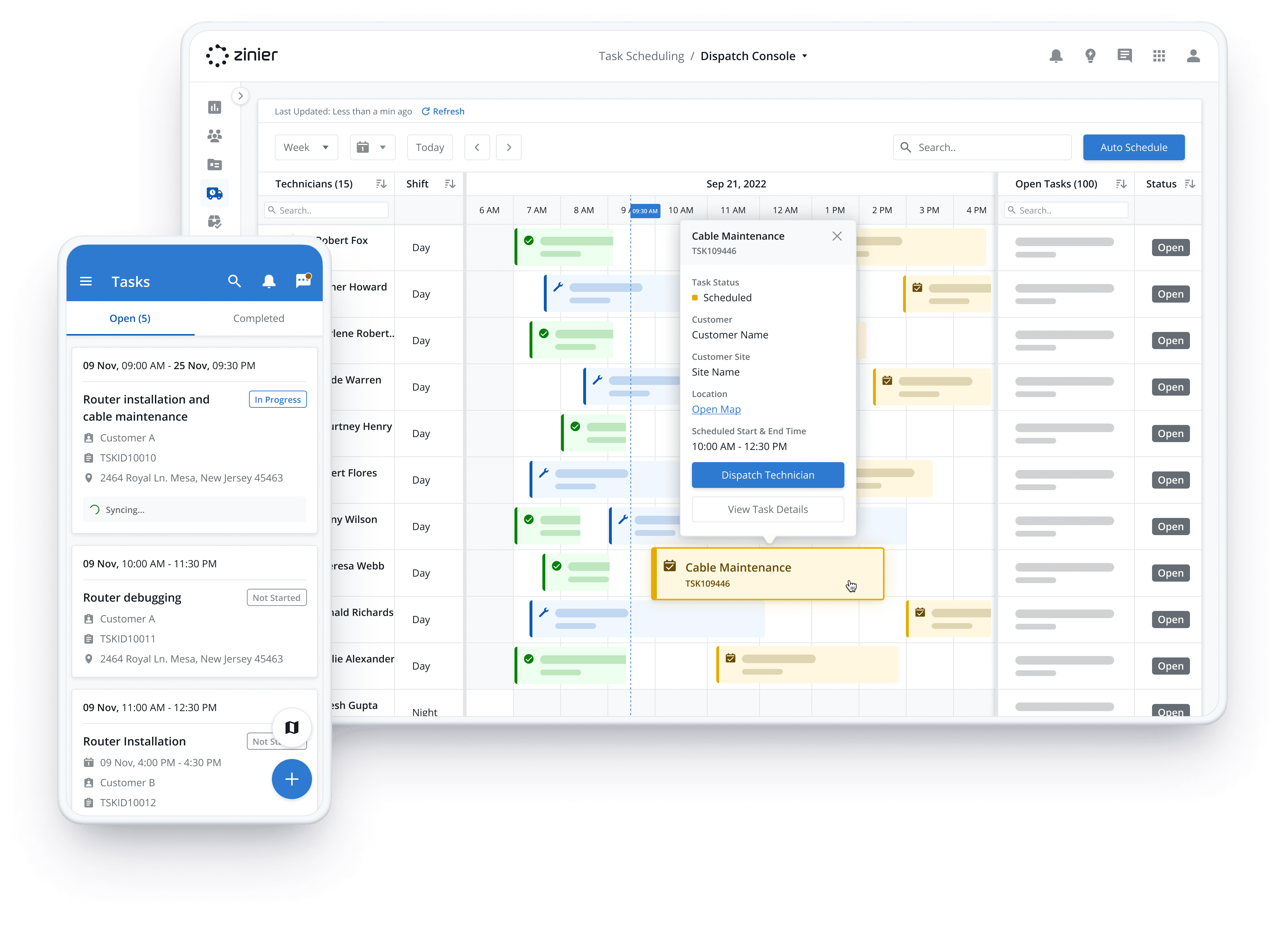 Field Service Scheduling & Dispatch Software | Zinier